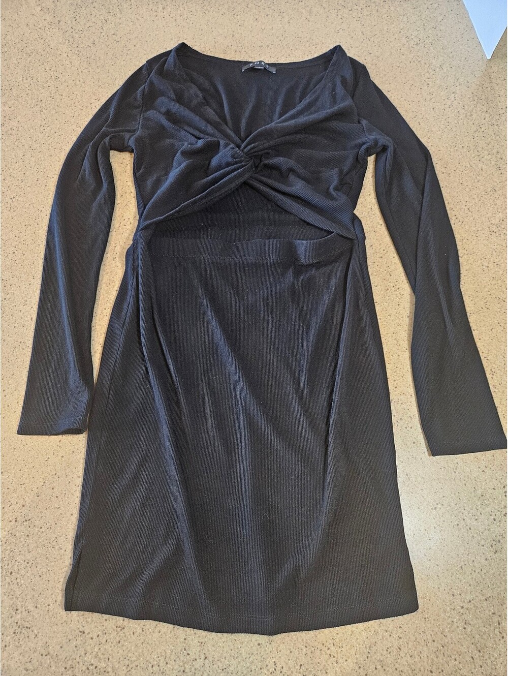 FORE black long sleeve dress